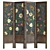 Large Floral Print Room Divider 3D model small image 2