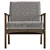 Modern Tate Accent Chair UV-Mapped 3D model small image 2