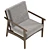 Modern Tate Accent Chair UV-Mapped 3D model small image 5