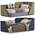 Convertible Sofa Bed TSUNAMI 319 3D model small image 1