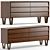 Modernica Bentwood Double Wide Dresser 3D model small image 1