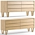 Modernica Bentwood Double Wide Dresser 3D model small image 2