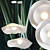 Lotus Blossom Pendant Light 3D model small image 3