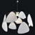 Sleek Wire Pendant Light 3D model small image 3