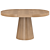 Expandable Japandi Dining Table, 6-Seater 3D model small image 4