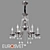 Bogates Liguria Crystal Chandelier 6-Light 3D model small image 1
