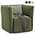 Elegant JILL Armchair, Multiple Colors 3D model small image 2