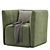Elegant JILL Armchair, Multiple Colors 3D model small image 4
