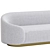 Contemporary Velvet Upholstered Sofa 3D model small image 2