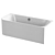 Modern Duravit Happy D.2 Bath 3D model small image 2