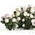 White Hydrangea Trio Collection 3D model small image 2