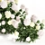 White Hydrangea Trio Collection 3D model small image 6