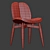 Modern Pulp Chair & Aqua Table 3D model small image 5