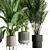 Modern Indoor Plant Set 56 3D model small image 6