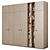 Modern Modular Wardrobes with Frezied Handles 3D model small image 2