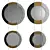 Kubi Mirror Set in Various Sizes 3D model small image 2