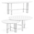 Modern Elegant Dining Hub Table 3D model small image 7