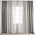 Detailed Curtain Model with Textures 3D model small image 1