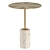 Modern Martini Side Table, White 3D model small image 1