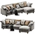 Modern Chaise Lounge Model 3D model small image 4