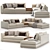  Aster Greer Sofa: Unwrapped UVW Map 3D model small image 1