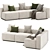  Bludot Cleon Light Sectional Sofa 3D model small image 1