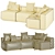  Bludot Cleon Light Sectional Sofa 3D model small image 3