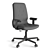 MULLFJÄLLET Conference Chair, Dark Grey – Ergonomic Wheels 3D model small image 1