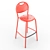 COUPOLE Steel Outdoor Barstool 3D model small image 3