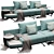 Luxury Modern Sofa Furniture Set 3D model small image 1