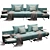 Luxury Modern Sofa Furniture Set 3D model small image 3