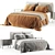 Moderno India Queen Bed 3D model small image 1