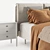 Moderno India Queen Bed 3D model small image 3