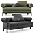 Elegant Minotti Mattia Sofa 3D model small image 3