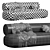 Modern Comfort Hippo Sofa 3D model small image 5