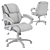 Executive Leather Office Chair 3D model small image 7