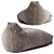 Cotton Pouf by Zara Home 3D model small image 2