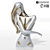 Elegant Woman Sculpture 3D model small image 1