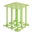 Two-sided Plastic Side Table 3D model small image 2