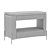 Beige Gloss Bedside Table with Marble Top 3D model small image 5