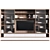 Modern Glass-Panel TV Stand 3D model small image 2