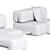 Faina Modular Sofa Set 3D model small image 3