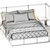 Modern Stylish Rh Alessa Shelter Bed 3D model small image 3