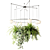 Circular Pendant Chandelier with Ampelous Plants 3D model small image 3