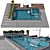 Caustics Enabled Pool Model VRAY/CORONA 3D model small image 2