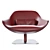 Modern Meredith Swivel Armchair 3D Model 3D model small image 2