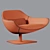 Modern Meredith Swivel Armchair 3D Model 3D model small image 3