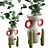 Handmade Ceramic Explorer Vases 3D model small image 1