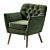 Madelyn Mid Armchair: Modern Design 3D model small image 1