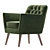Madelyn Mid Armchair: Modern Design 3D model small image 4